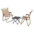Weisshorn 3pc Camping Table Chair Set Outdoor Folding Aluminium