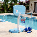 Everfit 2 in 1 Pool Basketball Hoop Volleyball Net Set Water Sports