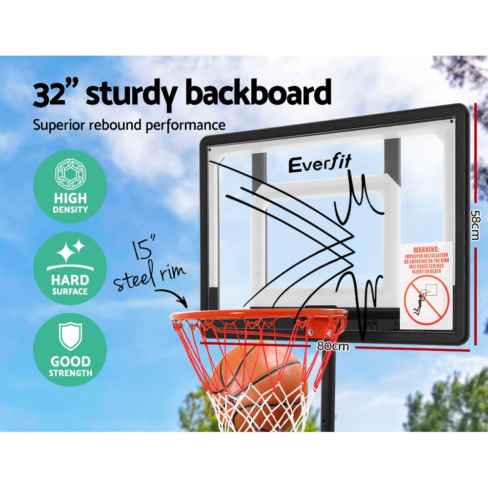 Everfit 2.1M Basketball Hoop Stand System Adjustable Portable Pro