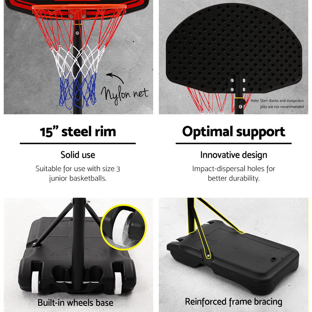 Everfit 2.1M Basketball Hoop Stand System Adjustable Portable Pro