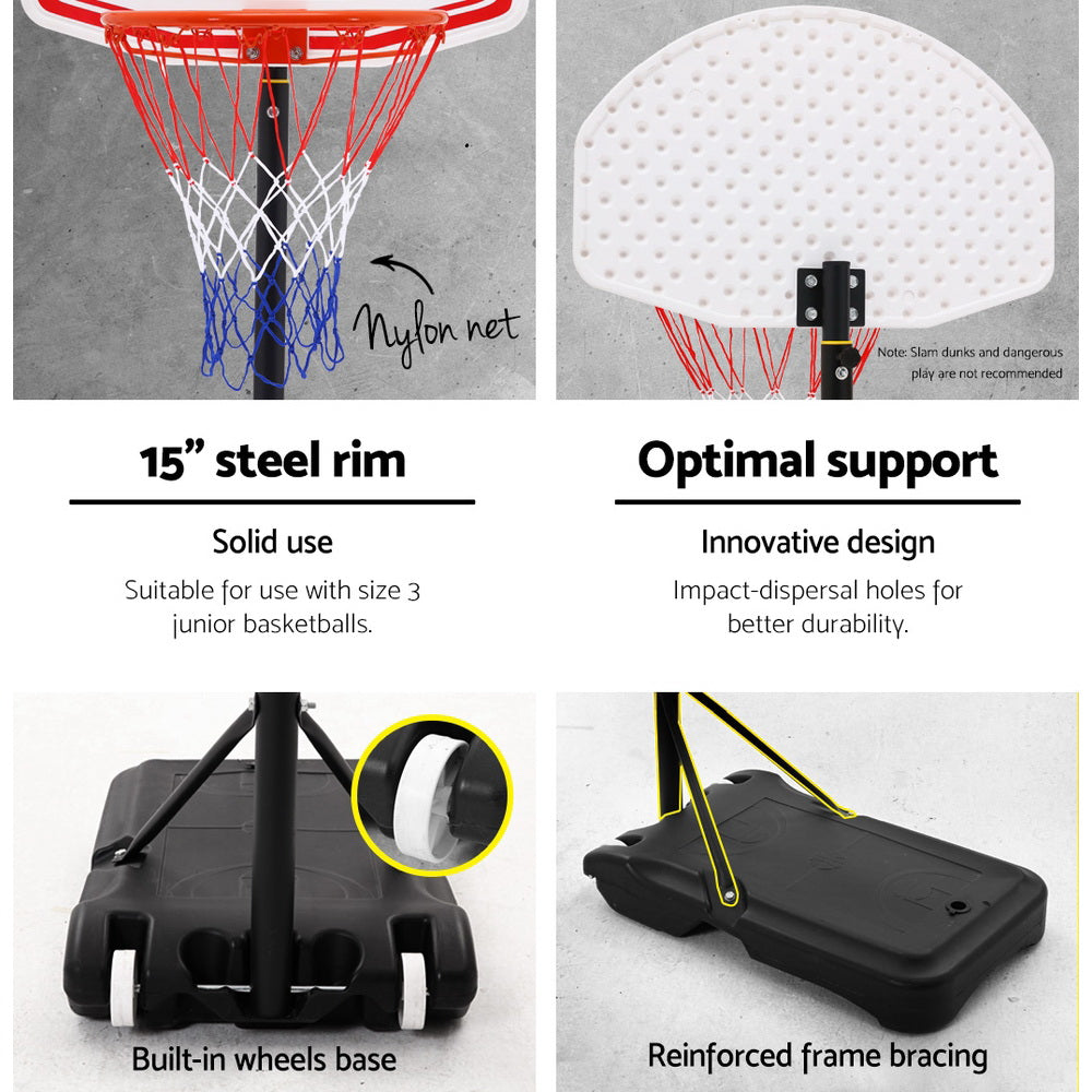Everfit 2.1M Basketball Hoop Stand System Adjustable Portable Pro