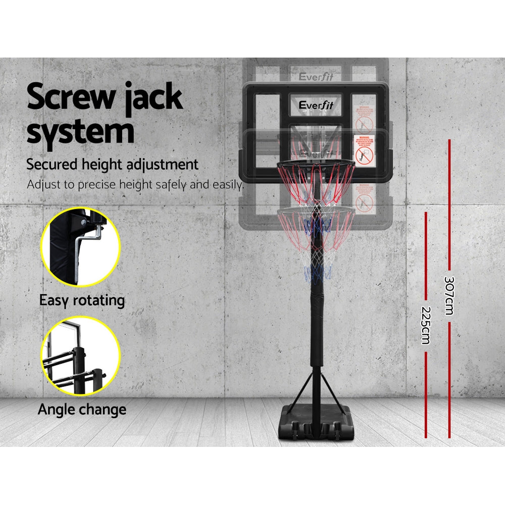 Everfit 3.05M Basketball Hoop Stand System Adjustable Height Portable