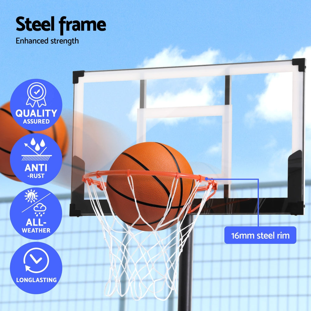 Everfit 3.05M Basketball Hoop Stand System Portable Height Adjustable