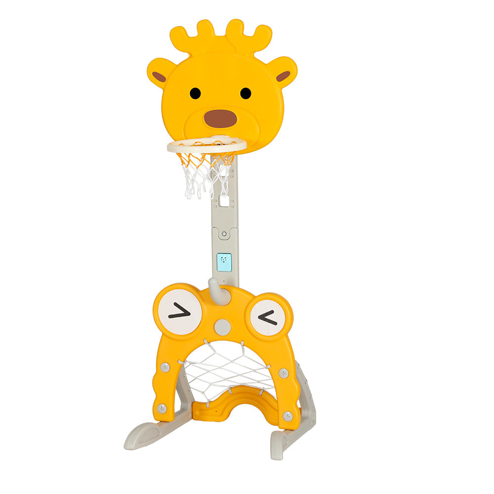 Keezi Kids Basketball Hoop Stand Adjustable 5-in-1 Sports Center Toys