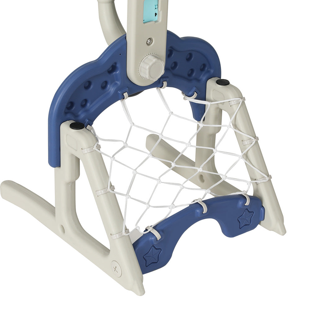Keezi Kids Basketball Hoop Stand Adjustable 6-in-1 Sports Center Toys