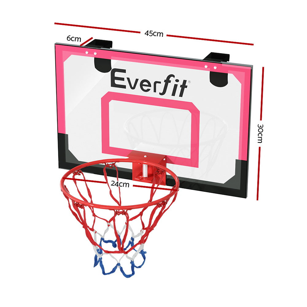 Everfit 23" Mini Basketball Hoop Backboard Door Wall Mounted Sports