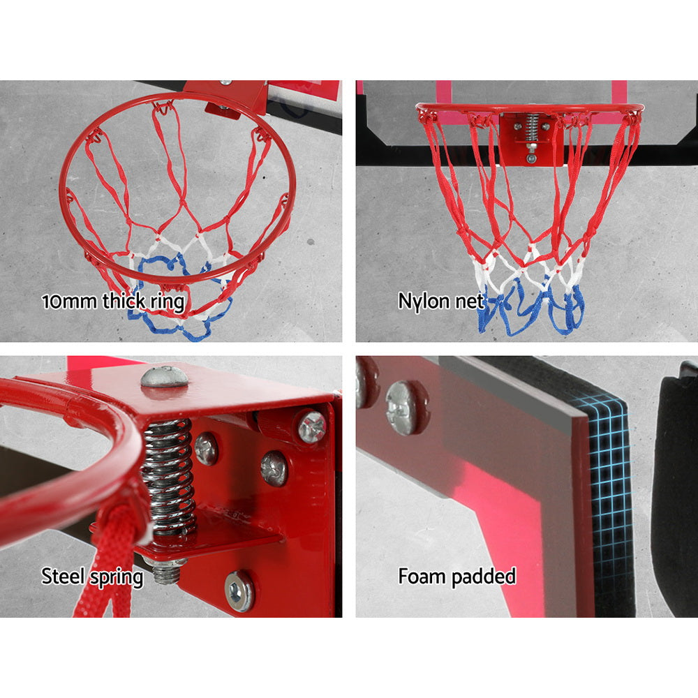 Everfit 23" Mini Basketball Hoop Backboard Door Wall Mounted Sports