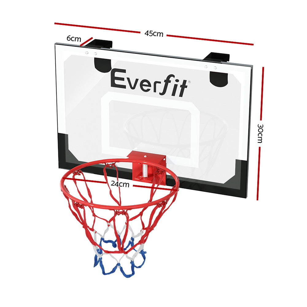 Everfit 23" Mini Basketball Hoop Backboard Door Wall Mounted Sports