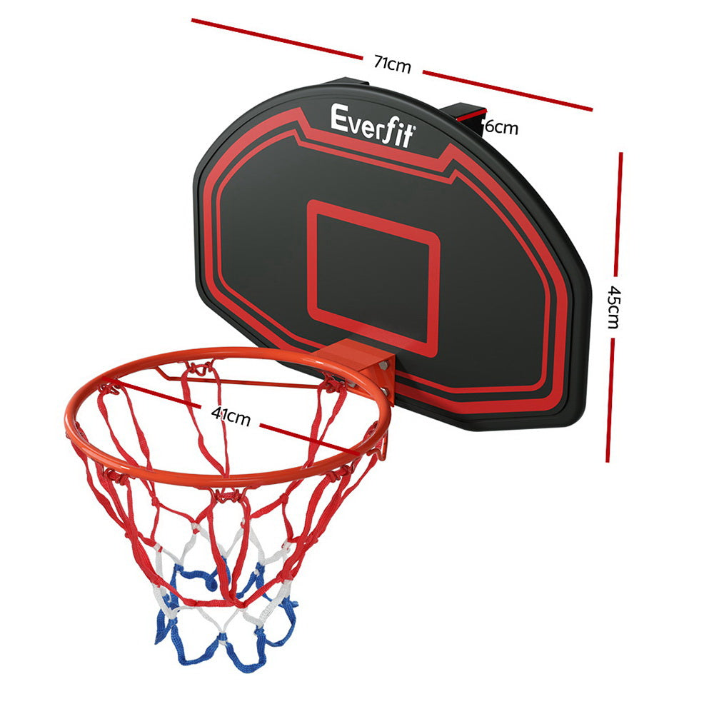 Everfit 38" Basketball Hoop Backboard Door Wall Mounted Ring Net