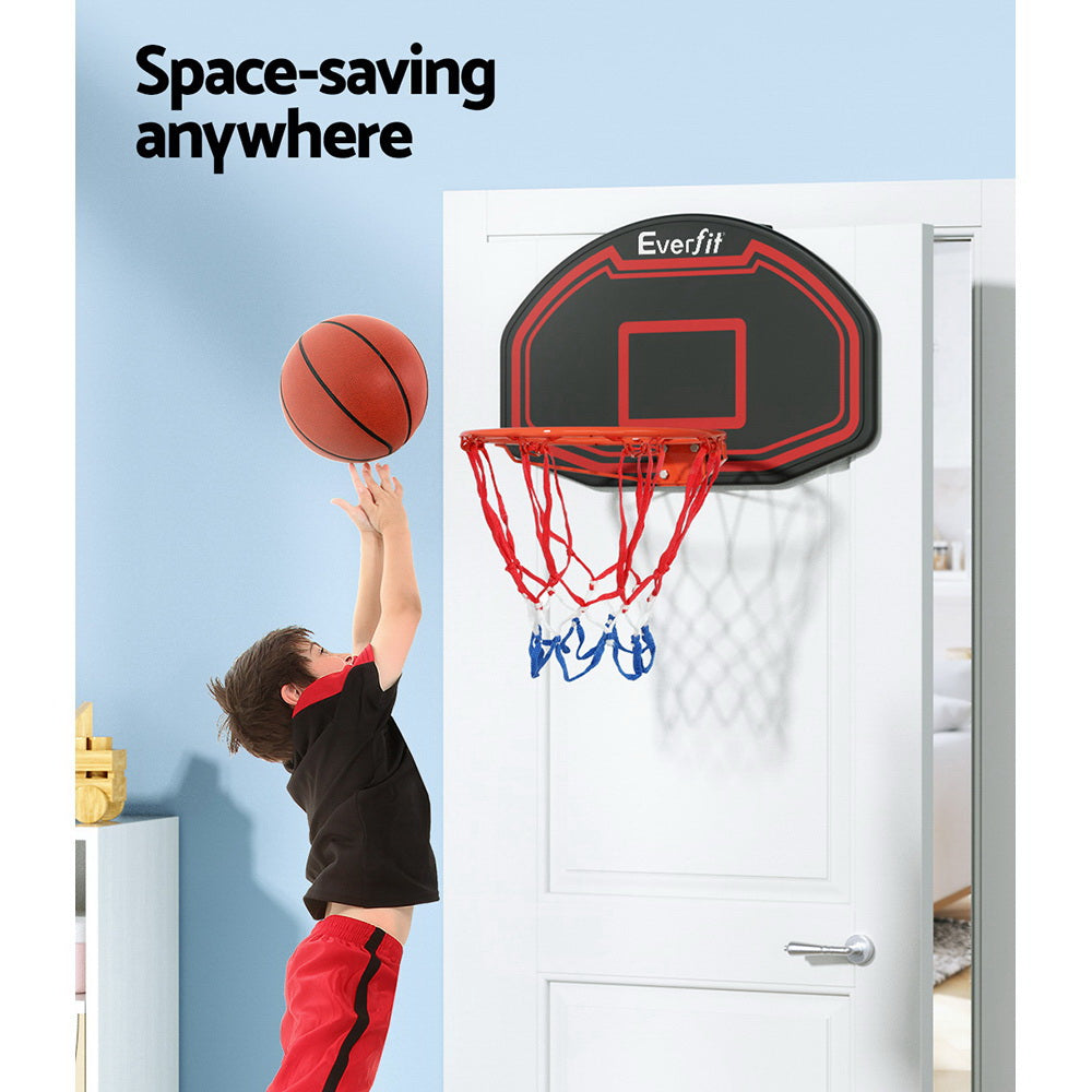 Everfit 38" Basketball Hoop Backboard Door Wall Mounted Ring Net
