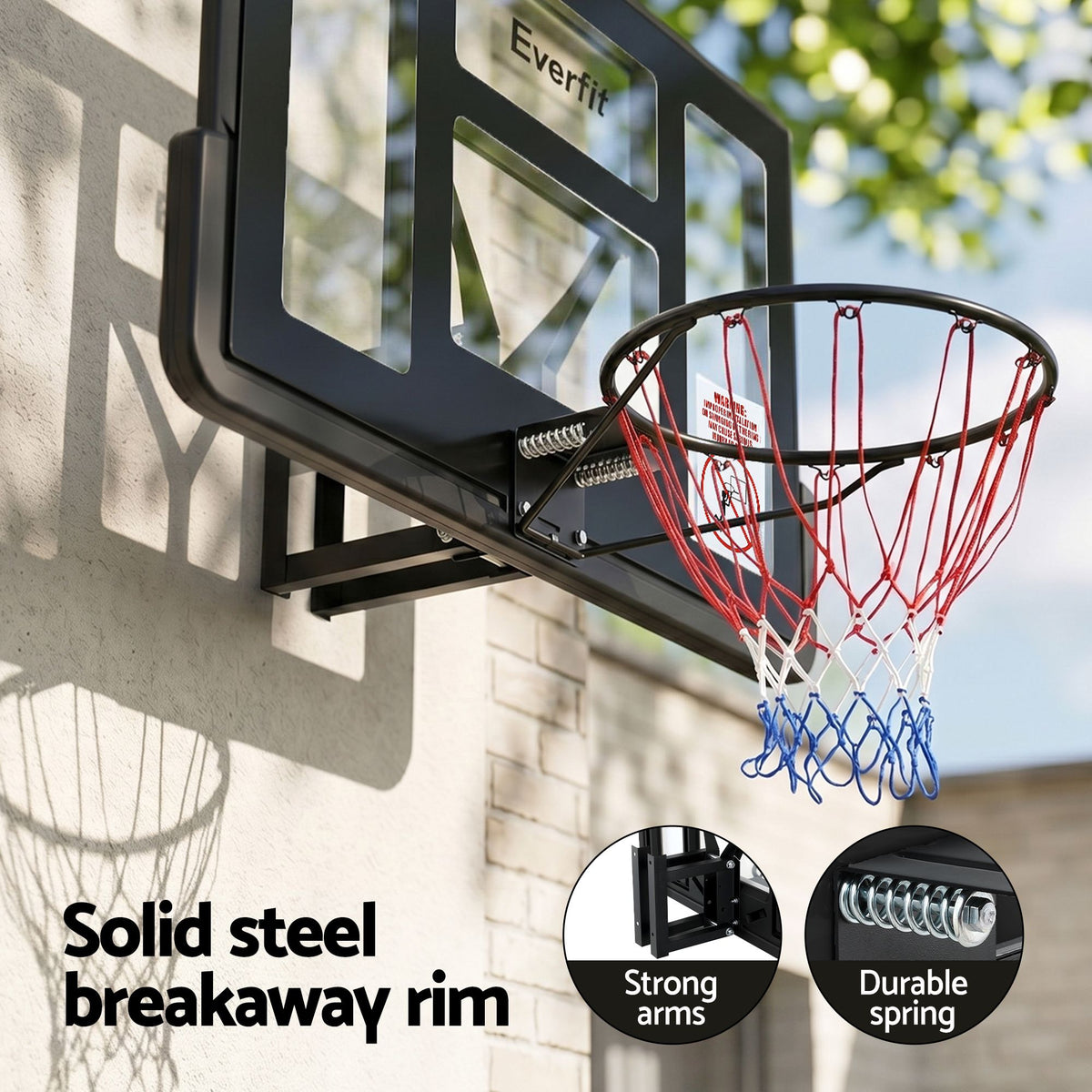 Everfit 43-Inch Wall Mount Kids Basketball Hoop Backboard Indoor