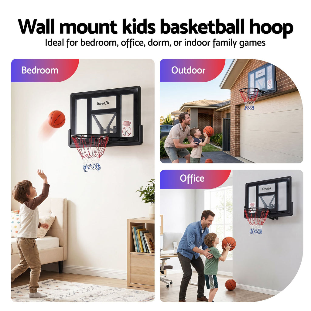 Everfit 43-Inch Wall Mount Kids Basketball Hoop Backboard Indoor