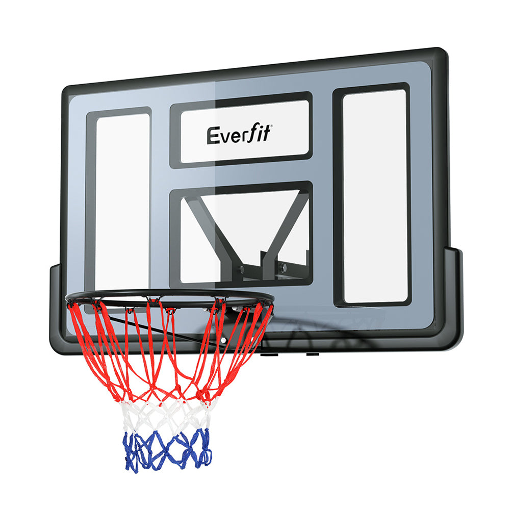 Everfit 45" Basketball Hoop Backboard Wall Mounted Ring Net Sports