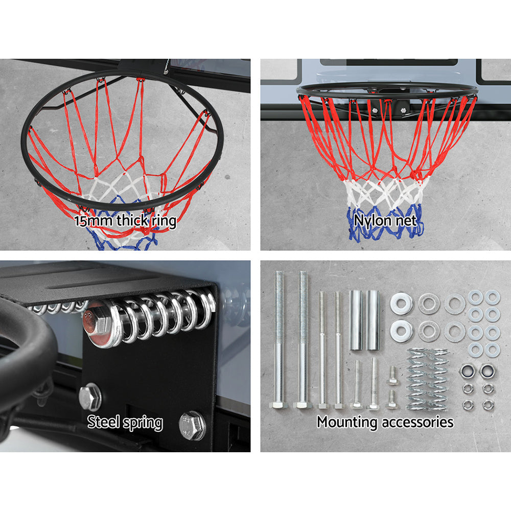 Everfit 45 Inch Basketball Hoop, Wall Mounted, Black, photo 6 of 6