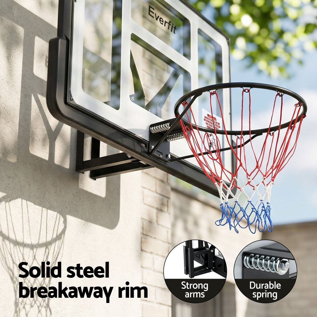 Everfit 43-Inch Wall Mount Kids Basketball Hoop Backboard Outdoor