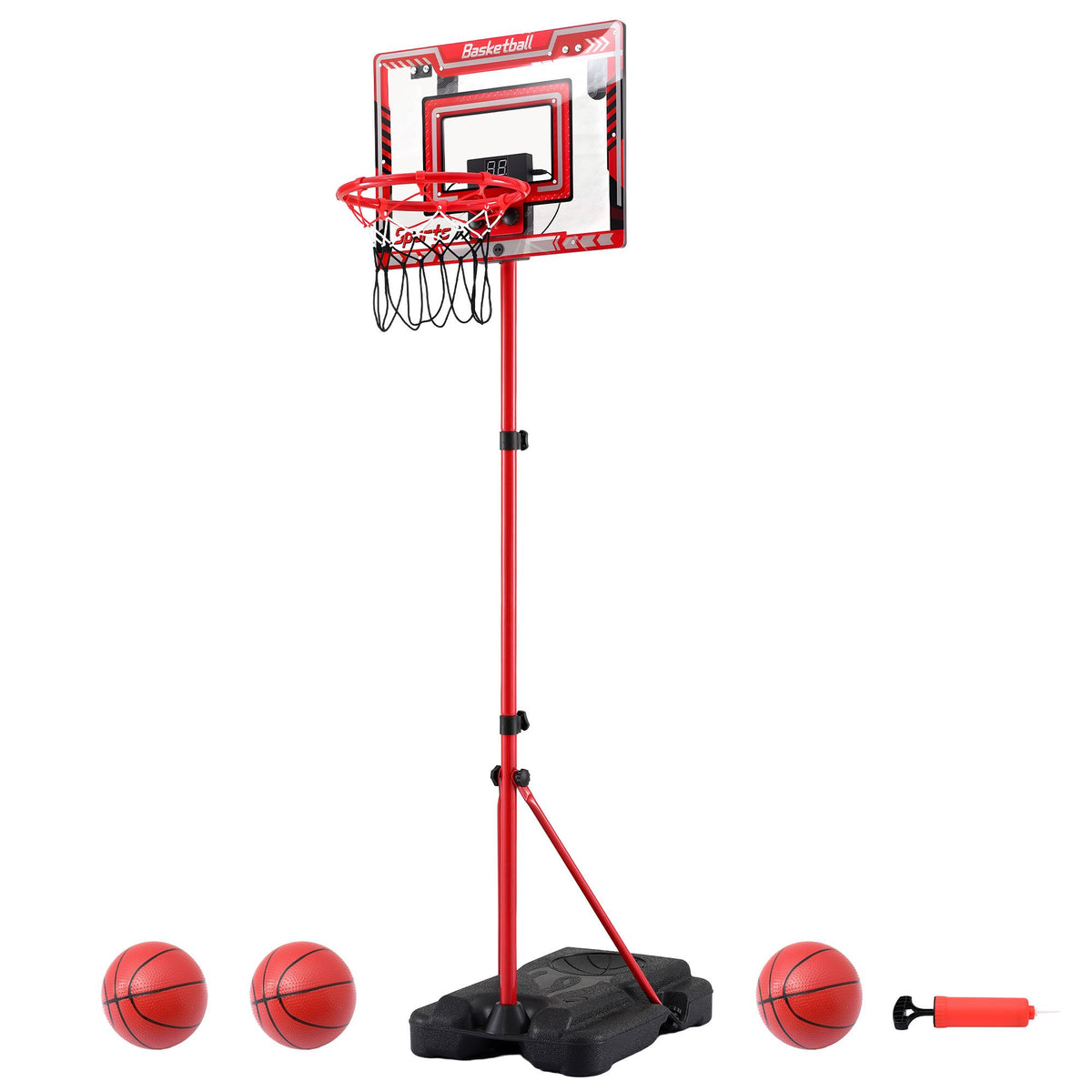 Everfit 2 in 1 Kids Basketball Hoop Adjustable Stand Over Door