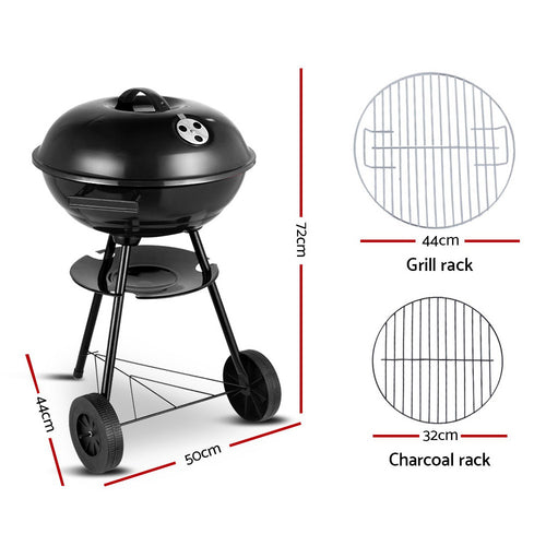 Grillz Charcoal BBQ and Smoker, shown in a real setting, photo 2 of 6