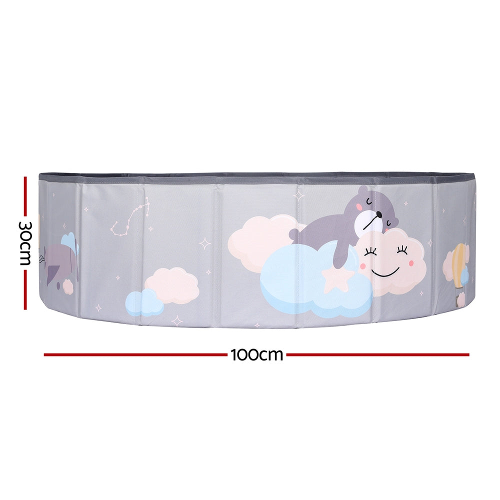 Keezi Foldable Kids Ball Pit with Carry Bag, 100 cm