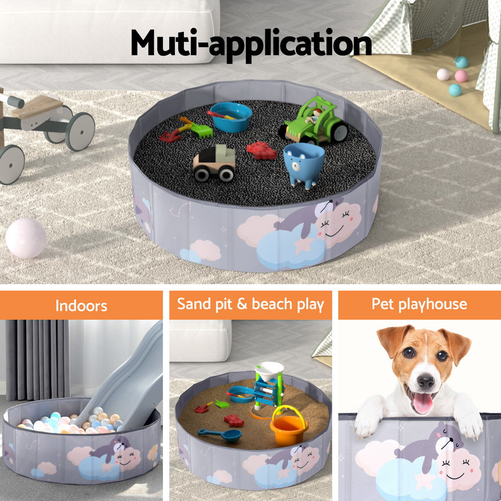 Keezi Foldable Kids Ball Pit with Carry Bag, 100 cm