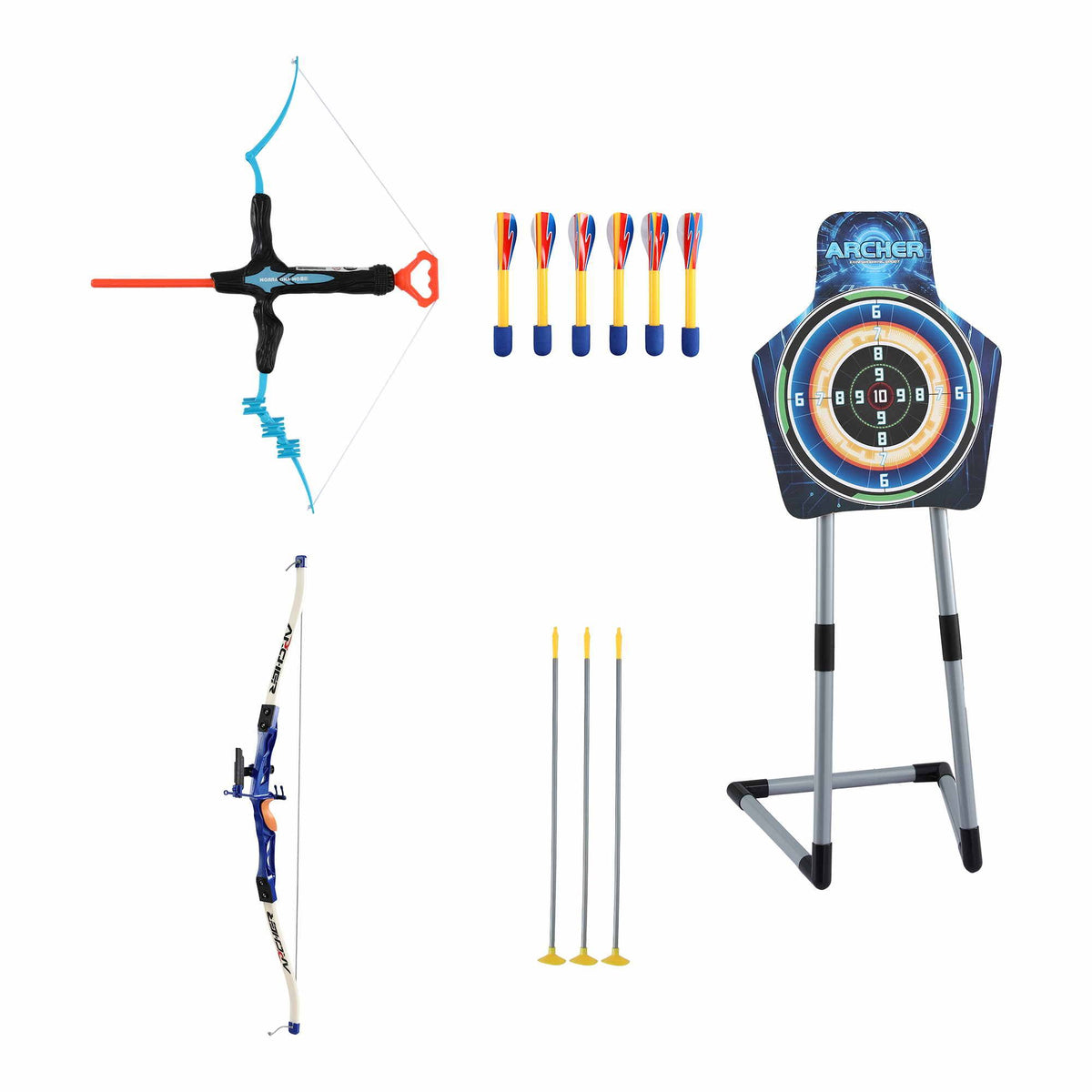 Keezi Kids Bow and Arrow Set Toy Archery Standing Target Suction Cup