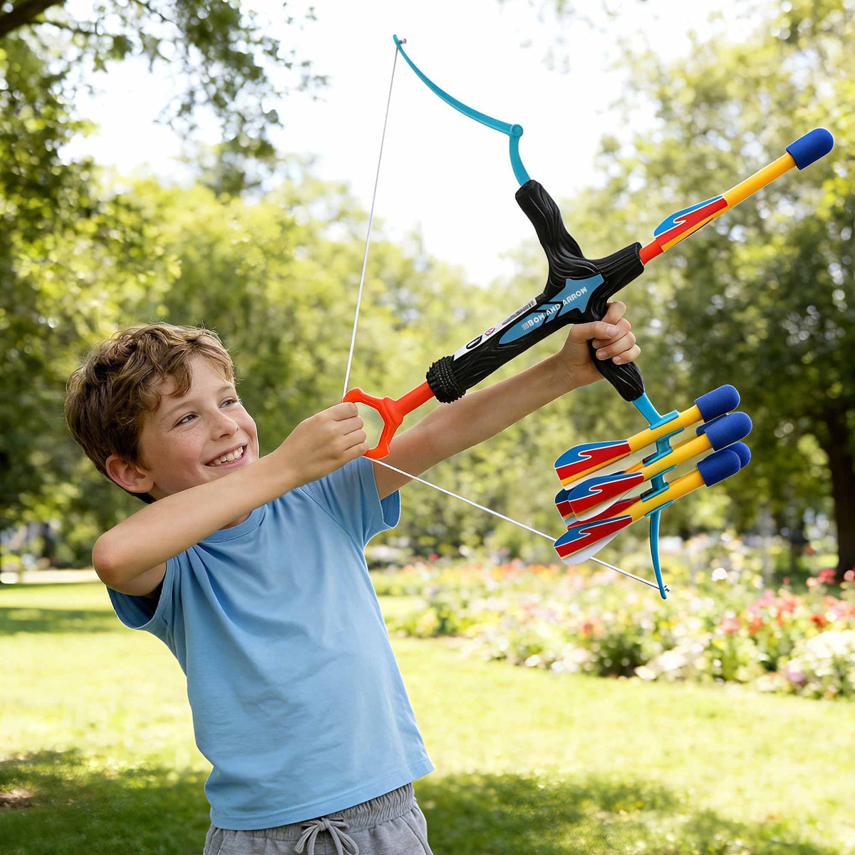 Keezi Kids Bow and Arrow Set Outdoor Sport Game Archery Toys 6 Arrows
