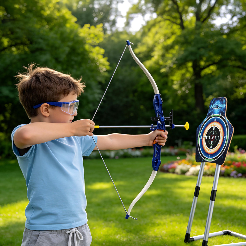 Keezi Kids Bow and Arrow Set Toy Archery Standing Target Suction Cup