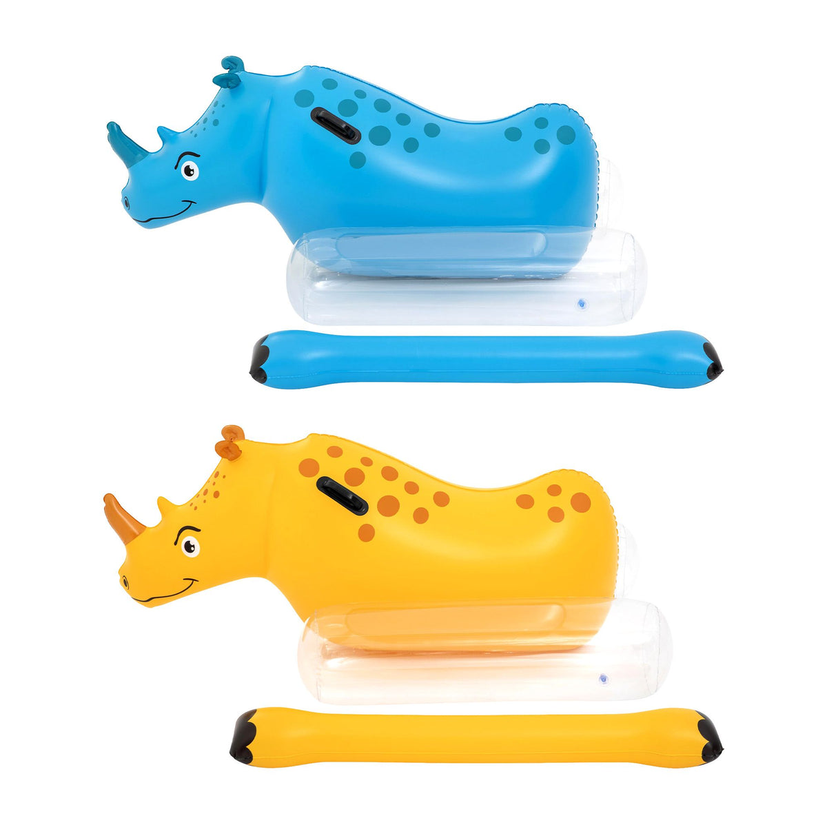 Bestway Kids Rhino Inflatable Ride-On Pool Float Toy Set of 2