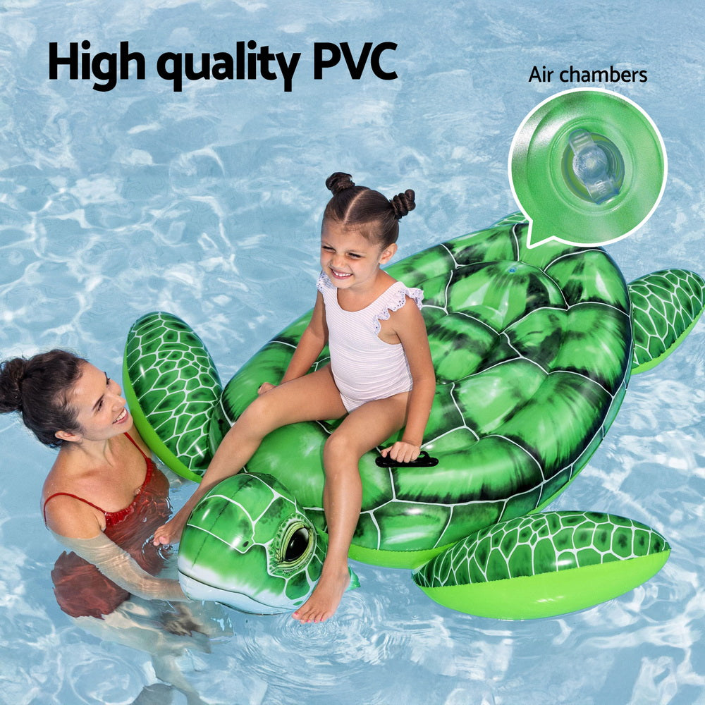 Bestway Float Turtle Rider Inflatable Ride On Floating Pool