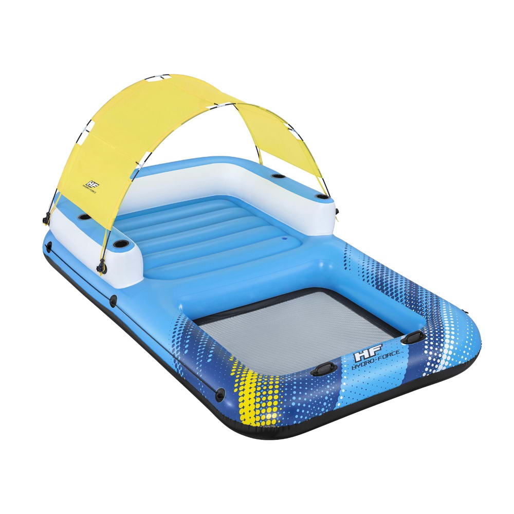 Bestway Inflatable Floating Island Float Lounger Sunshade Pool Bed