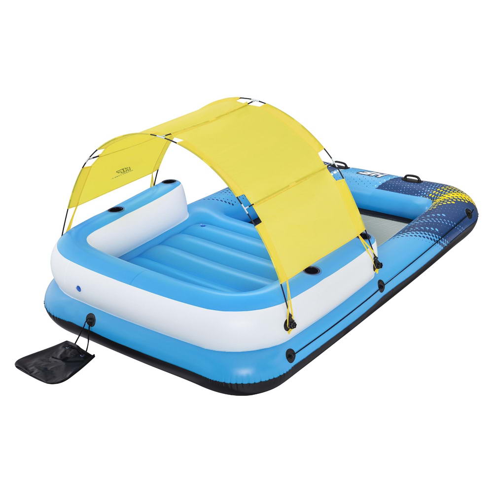 Bestway Inflatable Floating Island Float Lounger Sunshade Pool Bed