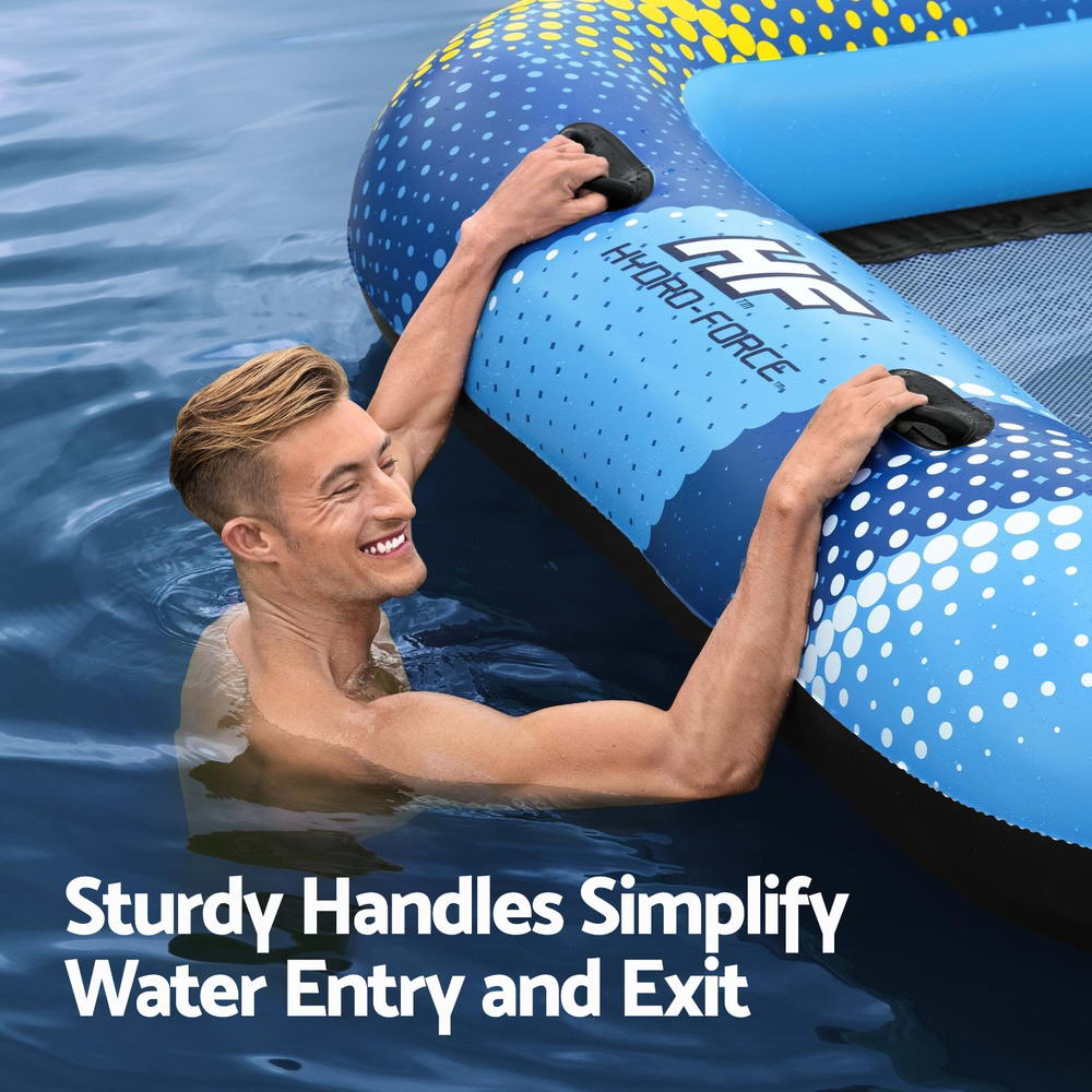 Bestway Inflatable Floating Island Float Lounger Sunshade Pool Bed