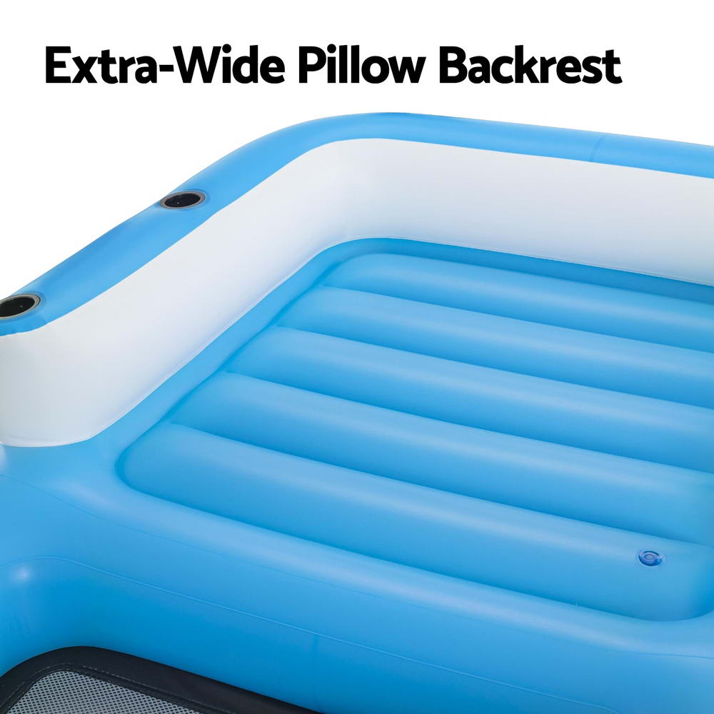 Bestway Inflatable Floating Island Float Lounger Sunshade Pool Bed