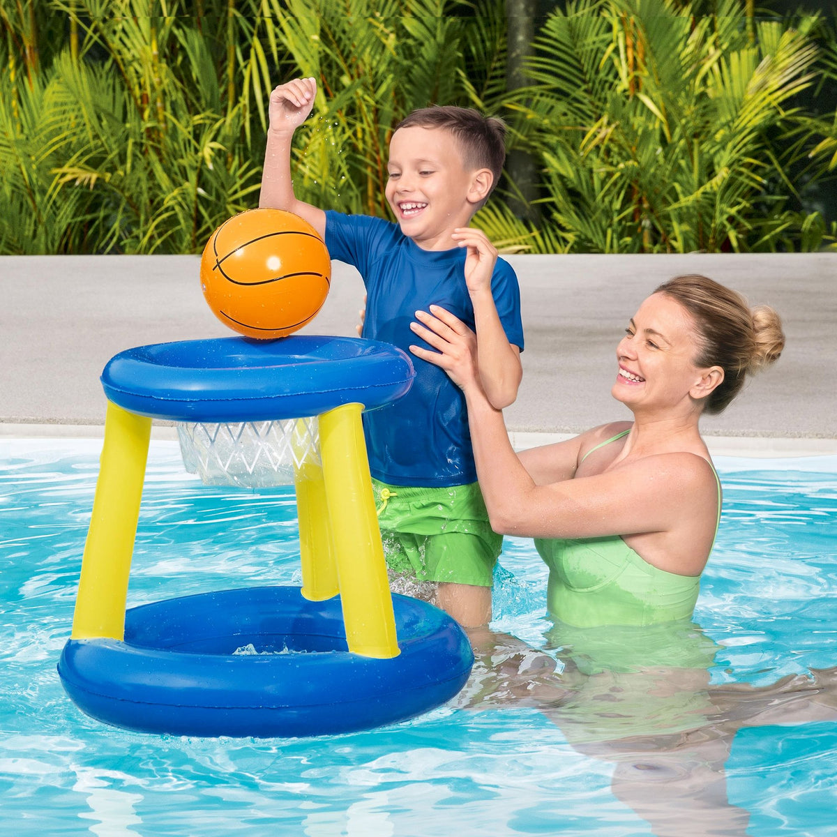Bestway Inflatable Pool Float Basketball Hoop Set
