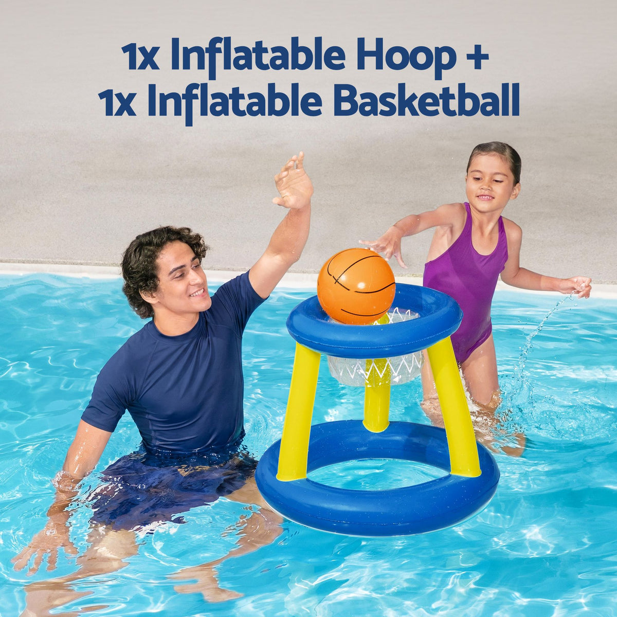 Bestway Inflatable Pool Float Basketball Hoop Set
