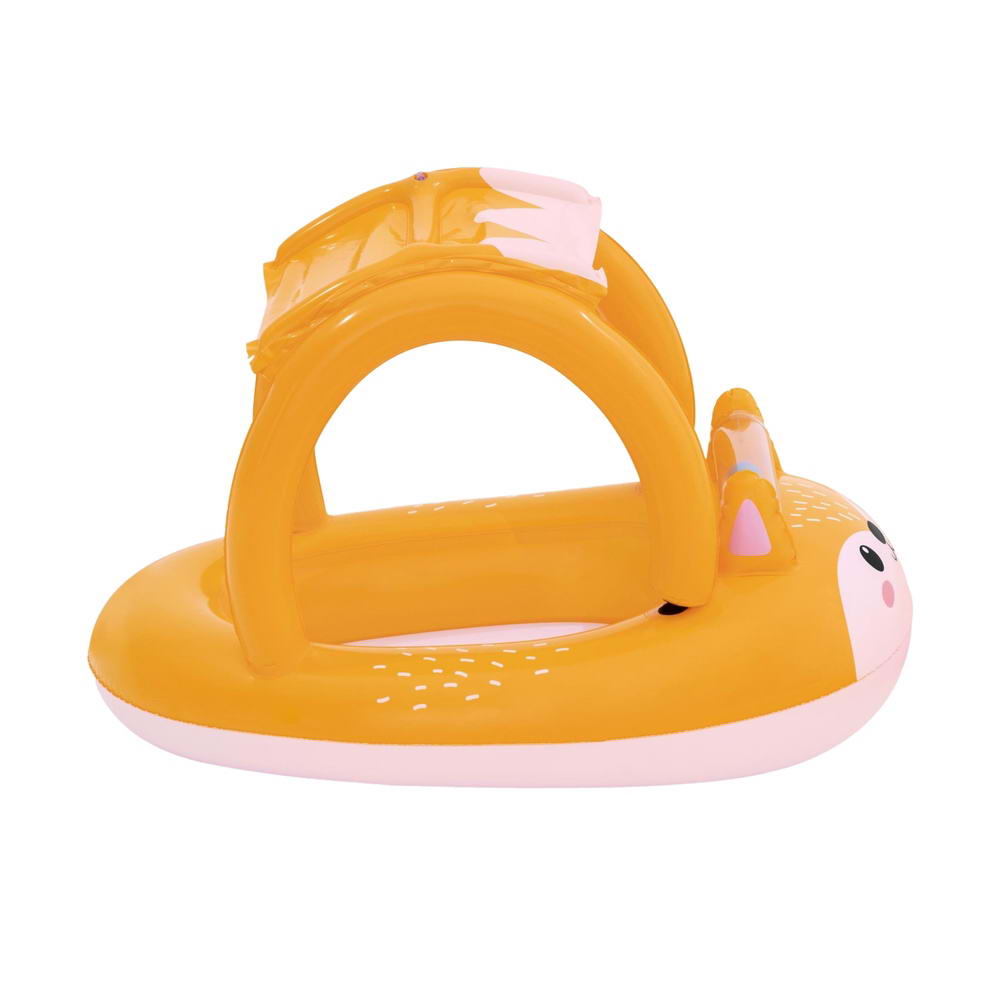 Bestway Kids Inflatable Fox Swim Float Floating Seat Canopy Pool