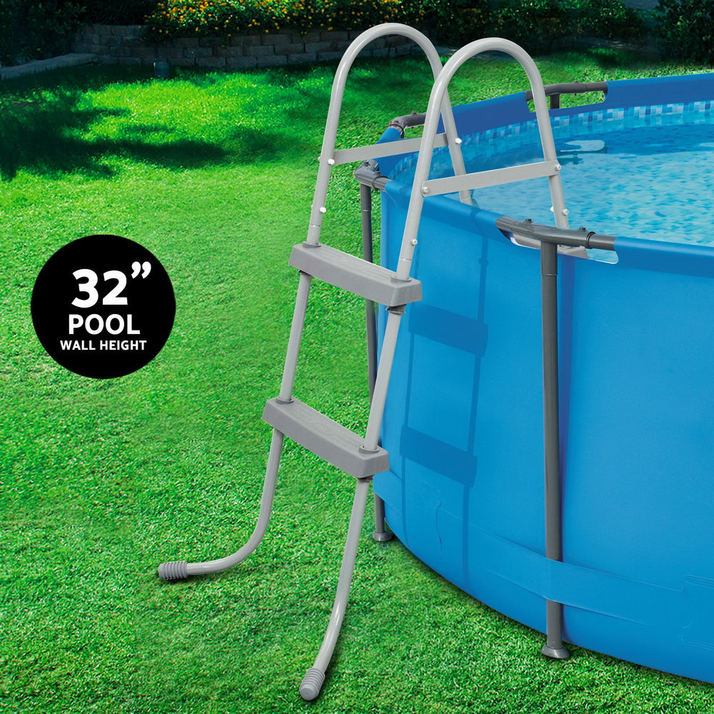 Bestway Pool Ladder 84cm 2 Step Above Ground Swimming Pools Removable