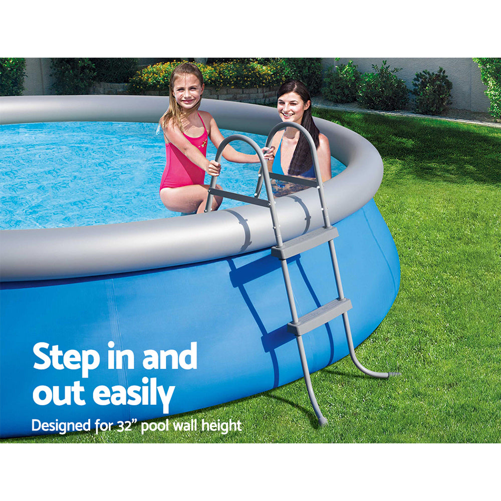 Bestway Pool Ladder 84cm 2 Step Above Ground Swimming Pools Removable