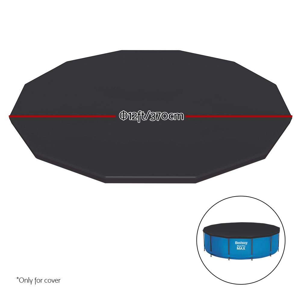 Bestway Pool Cover Fits 3.66m/12ft Round Swimming Pool PVC Blanket