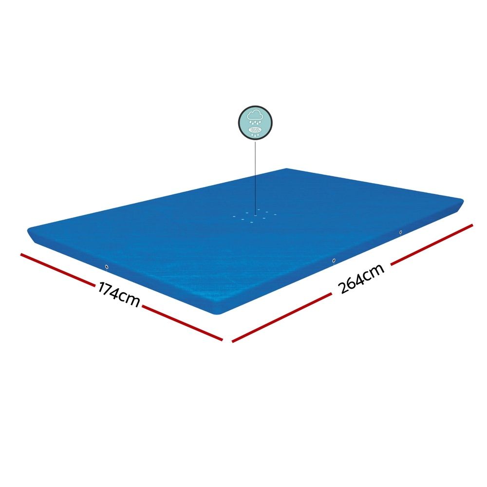 Bestway Pool Cover 264x174cm Rectangle Swimming Pool PE Shelter Fits