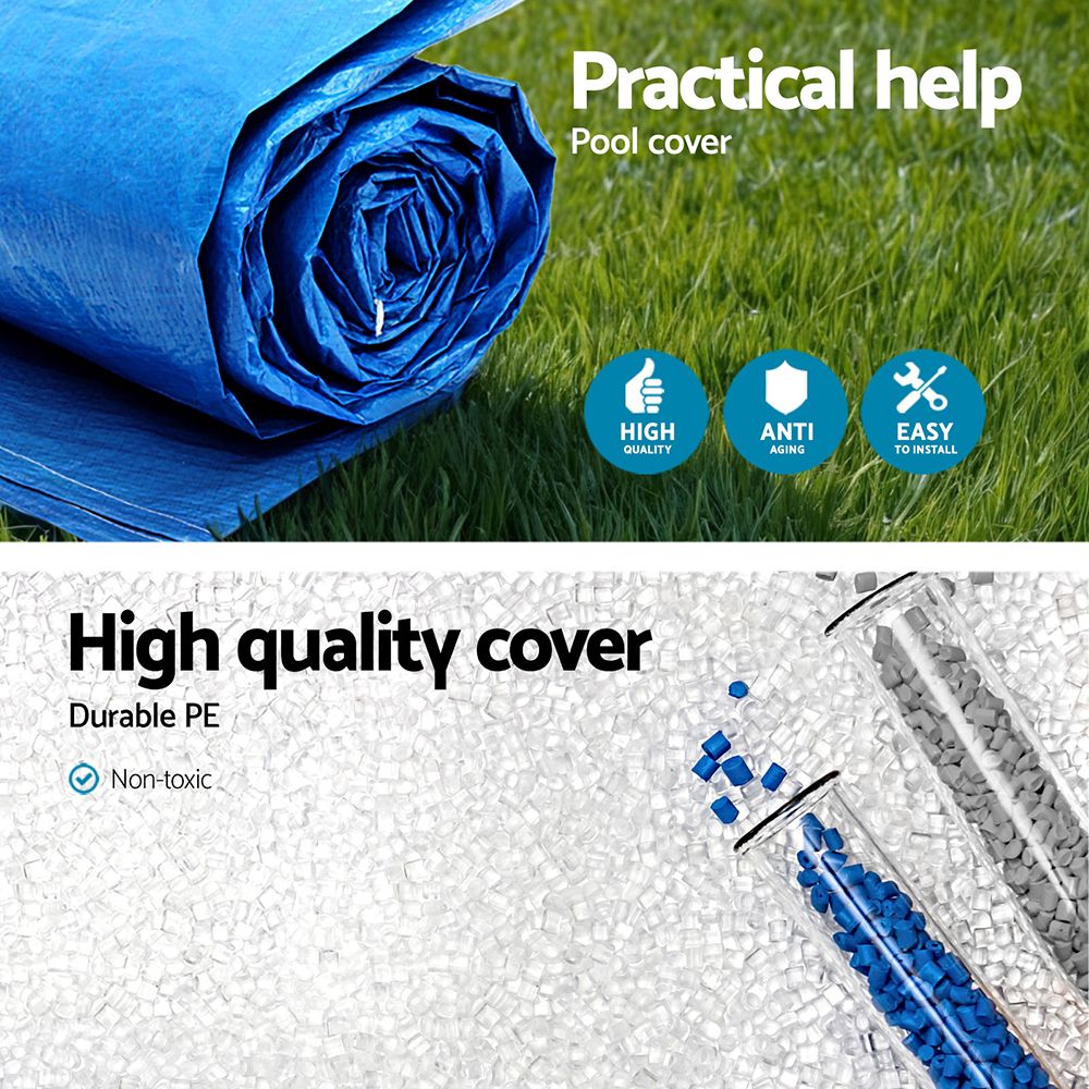 Bestway Pool Cover 264x174cm Rectangle Swimming Pool PE Shelter Fits