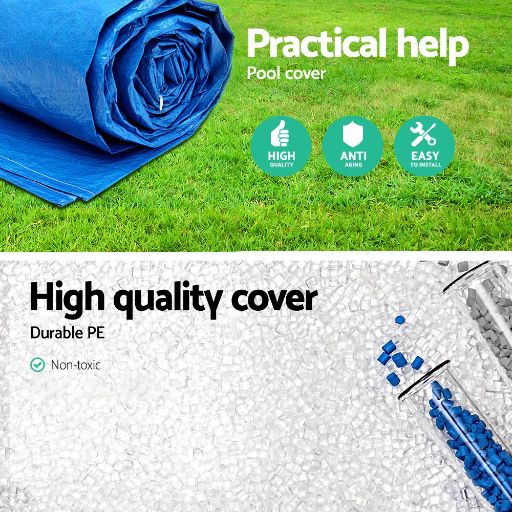 Bestway 58017 Pool Cover Fits 4x2.11m Above Ground Swimming Pool PE