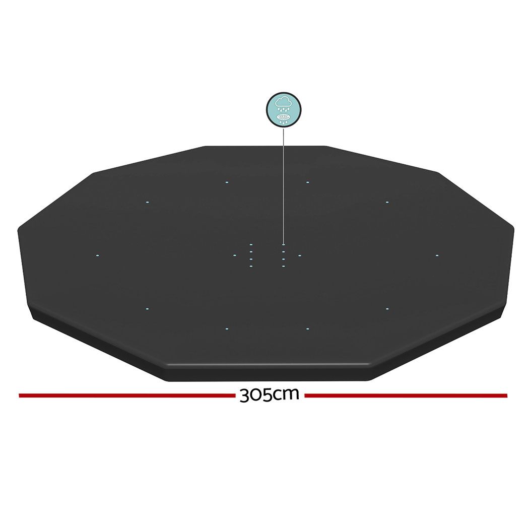 Bestway Pool Cover Fits 3.05m Round Above Ground Swimming Pool PVC