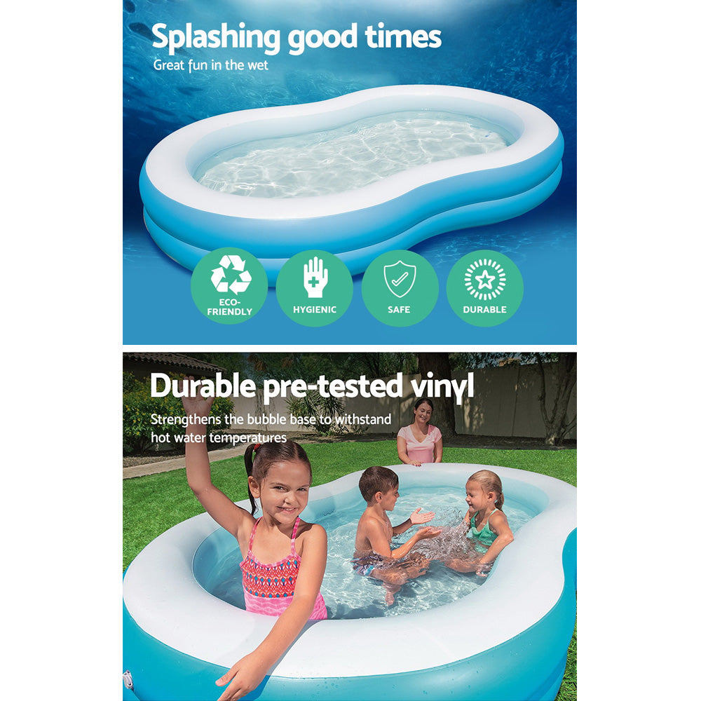 Bestway Kids Pool 262x157x46cm Inflatable Above Ground Swimming