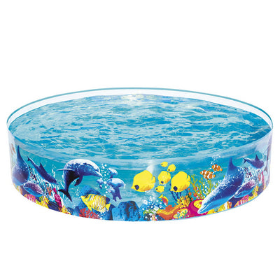 Bestway Kids Pool 183x38cm Round Above Ground Rigid Swimming Pools, Undersea