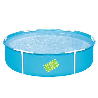 Bestway Kids Pool 152x38cm Round Steel Frame Swimming Pools Above