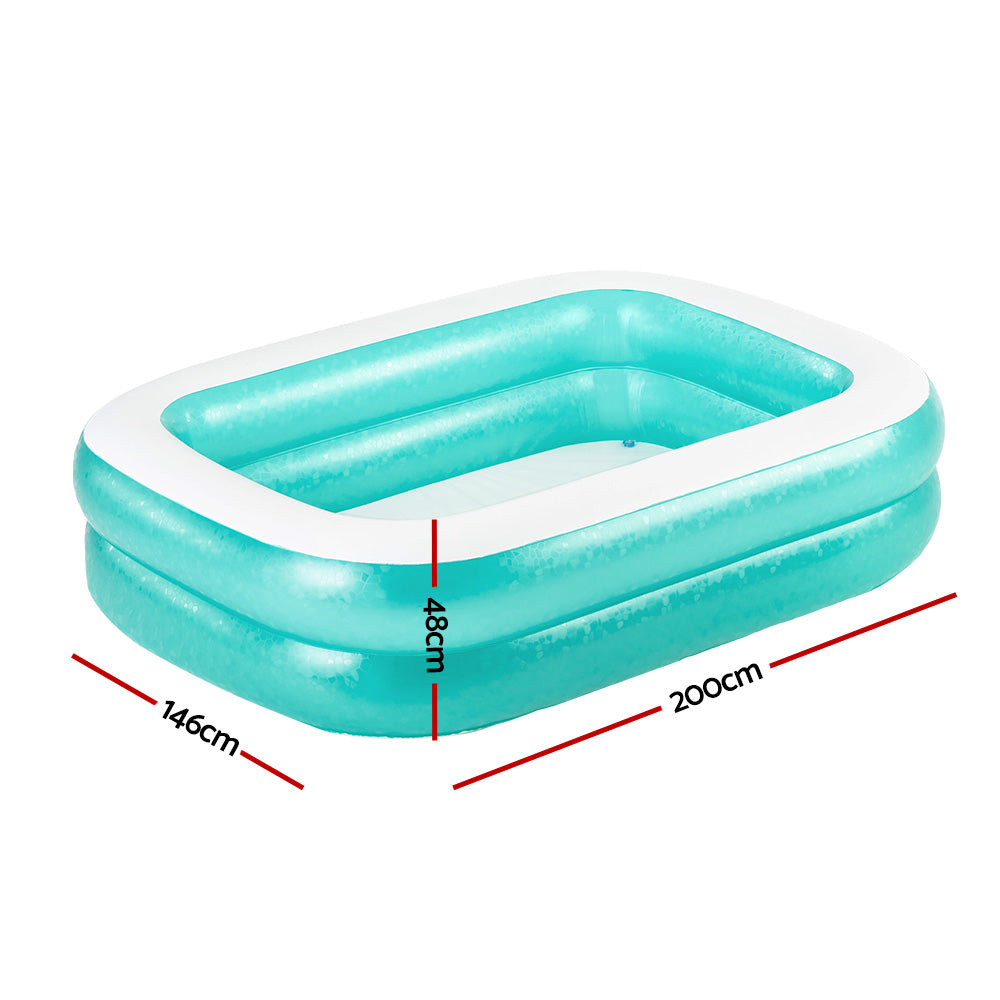 Bestway Kids Pool 200x146x48cm Inflatable Above Ground Swimming