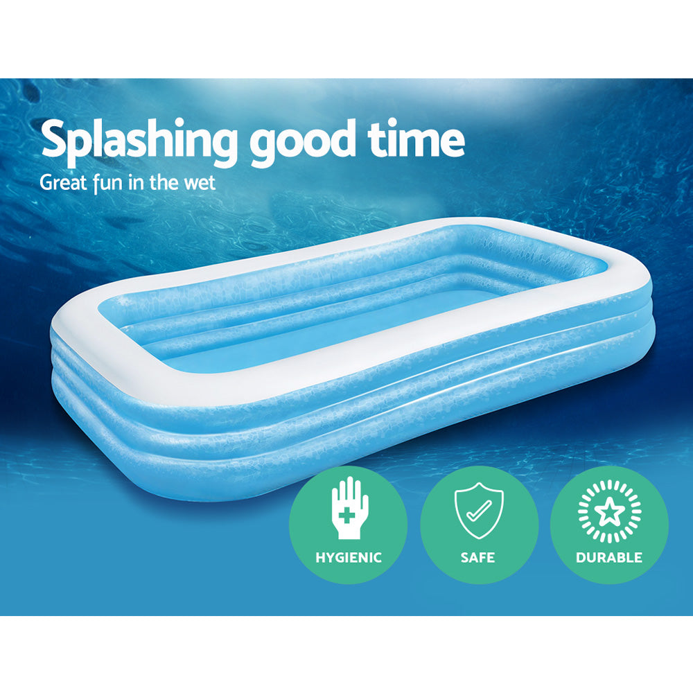 Bestway Kids Pool 305x183x56cm Inflatable Above Ground Swimming Pools