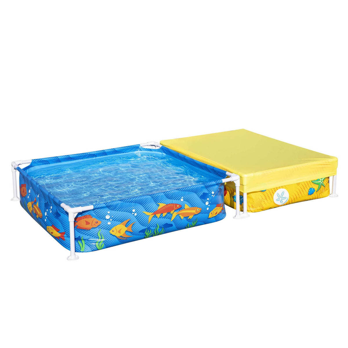 Bestway 2-in-1 Kids Pool and Sandpit Set 122cm/90cm Metal Frame