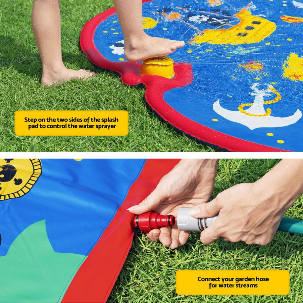 Bestway Kids Splash Pad Pool Sprinkler Spray Play Mat Water Fun Toys