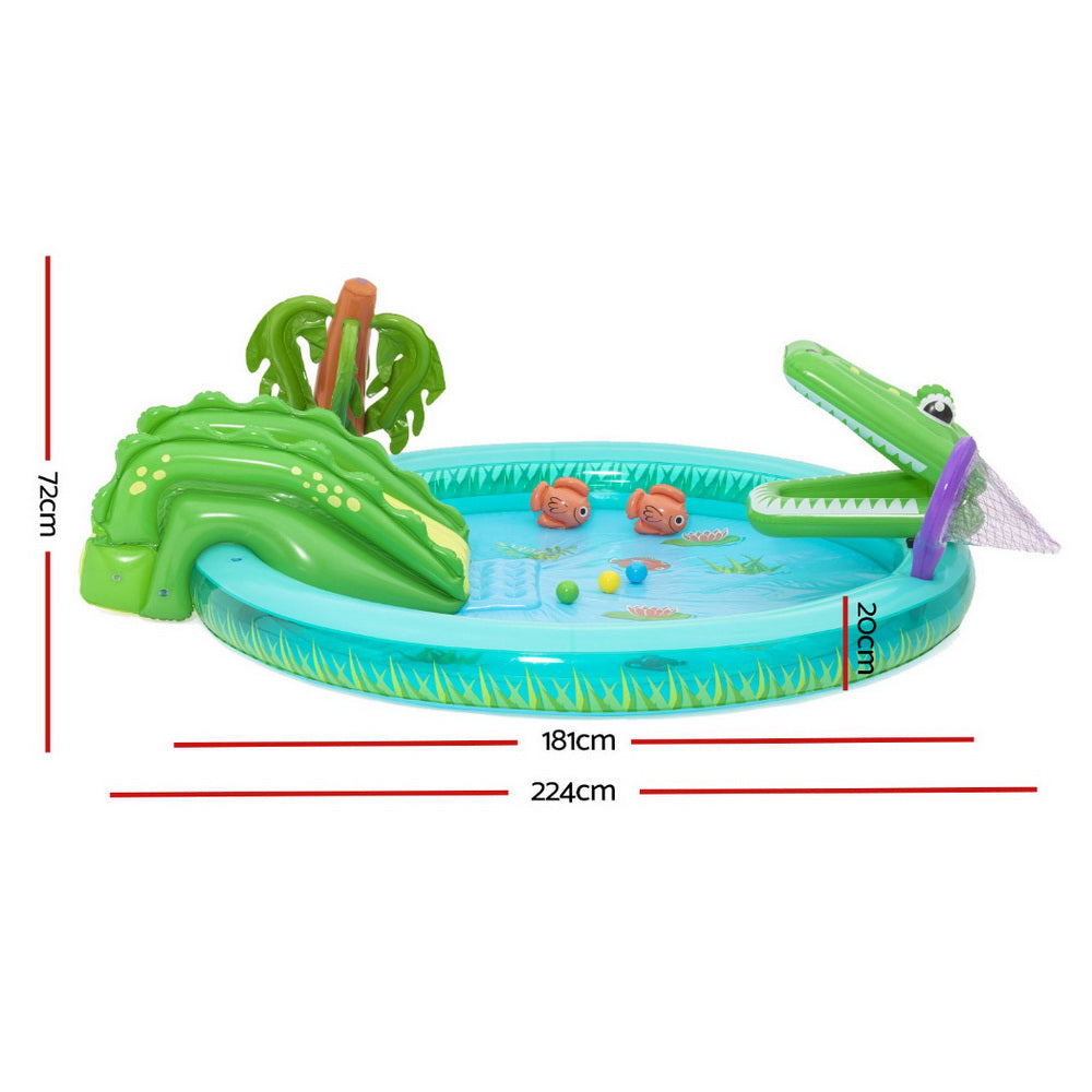 Bestway Kids Inflatable Splash Play Pool with Slide Ball